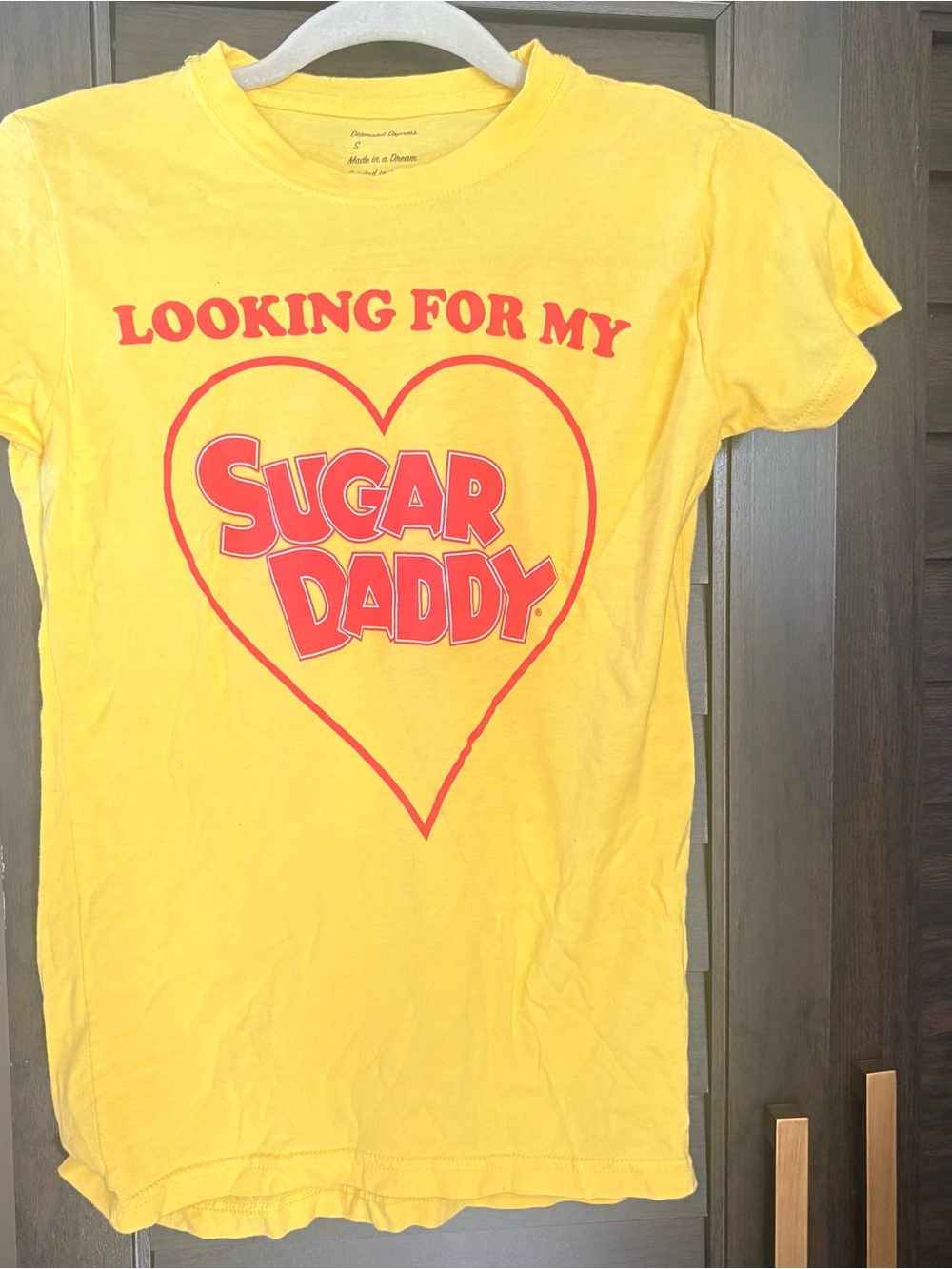 Kids Yellow 'Looking For My Sugar Daddy' Graphic Tee